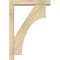 Ekena Millwork Westlake Block Rough Sawn Bracket w/ Offset Brace, Douglas Fir, 4"W x 18"D x 26"H BKT0402X18X26WTL05RDF - alternate 2